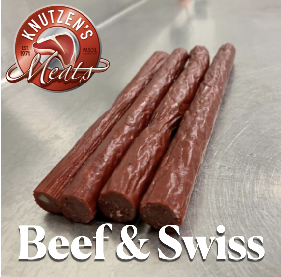 Homemade Beef and Swiss Snack Stick